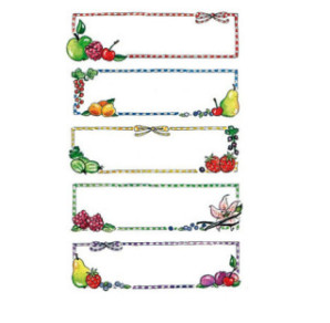 AUTOCOLLANT BSB HOME-STICKER BOCAL A CONSERVER FRUITS