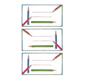 AUTOCOLLANT BSB SCHOOL-STICKER CRAYONS