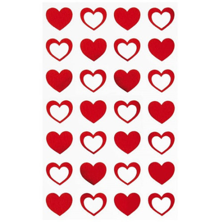 AUTOCOLLANT BSB DECO-STICKER COEURS