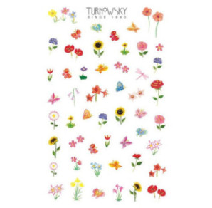 AUTOCOLLANT BSB DECO-STICKER TURNOWSKY FLEURS