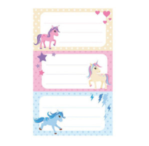 AUTOCOLLANT BSB SCHOOL-STICKER LICORNE
