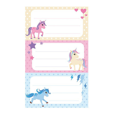 AUTOCOLLANT BSB SCHOOL-STICKER LICORNE