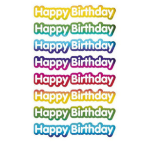 AUTOCOLLANT BSB DECO-STICKER HAPPY BIRTHDAY