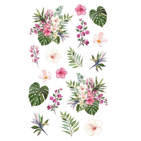 AUTOCOLLANT BSB DECO-STICKER FLEURS