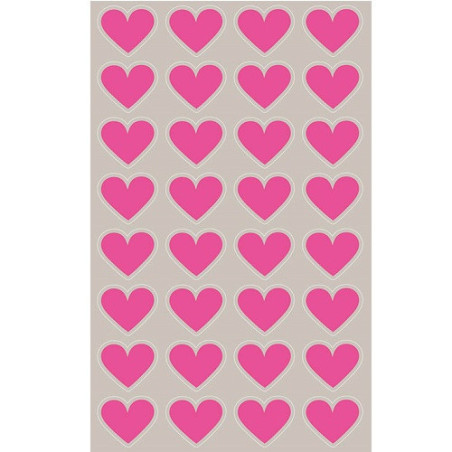 AUTOCOLLANT BSB DECO-STICKER HEARTS