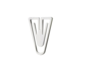 ATTACHE-LETTRES 35MM 200PCS LAUREL PLASTIQUE BLANC