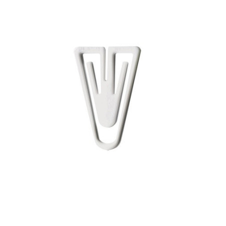 ATTACHE-LETTRES 35MM 200PCS LAUREL PLASTIQUE BLANC