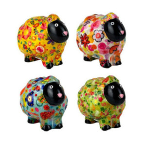 TIRELIRE STANDARD MOUTON PELUCHE ASS.