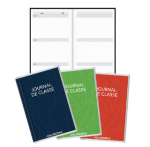JOURNAL DE CLASSE PLASTIQUE 140X163MM