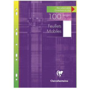 FEUILLES MOBILES CLAIREF. A4 BLANCO 50FLS