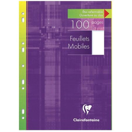 FEUILLES MOBILES CLAIREF. A4 BLANCO 50FLS