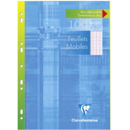 FEUILLES MOBILES CLAIREF. A4 SEYES 50FLS