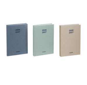 AGENDA SCOLAIRE BREPOLS 9X16CM 1SEM./2P. NATURE