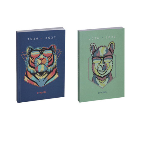 AGENDA SCOLAIRE BREPOLS 11,5X16,9CM 1J./P. COOL ZOO