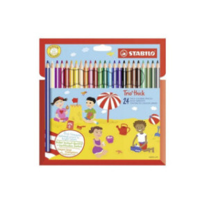 CRAYON COUL. STABILO TRIO 24PCS