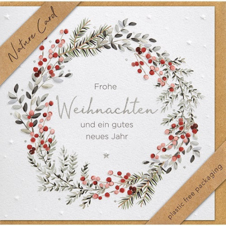 CARTE VOEUX NOEL BSB NATURE CARD