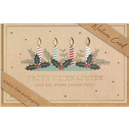 CARTE VOEUX NOEL BSB NATURE CARD