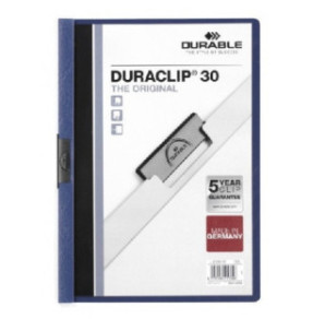 MAPPE A PINCE DURACLIP 1-30FLS BLEU