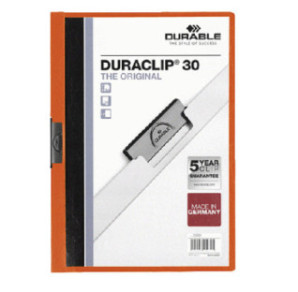 MAPPE A PINCE DURACLIP 1-30FLS ORANGE