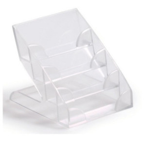 CARTES DE VISITE PRESENTOIR DURABLE 4 COMPARTIMENT