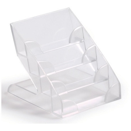 CARTES DE VISITE PRESENTOIR DURABLE 4 COMPARTIMENT