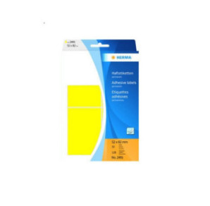 ETIQUETTE HERMA POCH. 52X82MM JAUNE