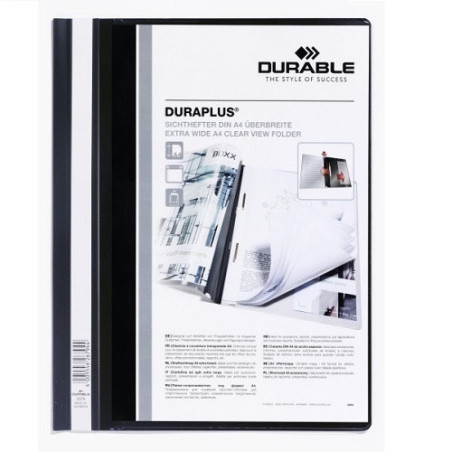FARDE A DEVIS DURABLE NOIR A4