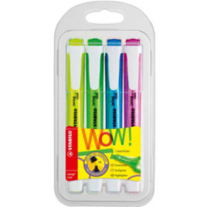 SURLIGNEUR STABILO SWING COOL 4PCS