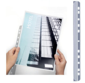 BAGUETTE A RELIER DURABLE 1-60 TRANSP. POUR CLASSEUR