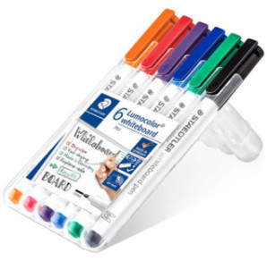MARQUEUR TABL.BL. STAEDTLER 6PCS