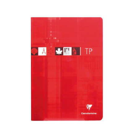 CAHIER CLAIREF. PIQ. A4 QUAD.+BLANCO 40FLS ASS.