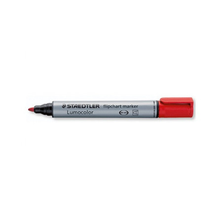 MARQUEUR FLIPCHART STAEDTLER ROUGE 2MM POINTE RONDE