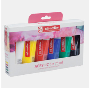 COULEUR ACRYLIC TALENS 75ML 6 TUBES