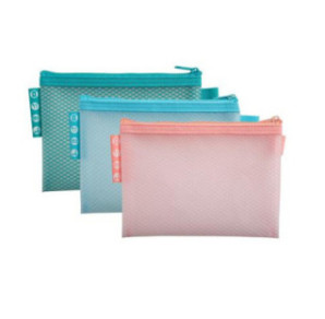 POCHETTE DOCUMENTS TIRETTE EXACOMPTA A6 CHROM PASTEL ASS.