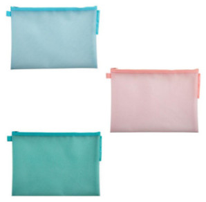 POCHETTE DOCUMENTS TIRETTE EXACOMPTA A4 CHROM PASTEL ASS.