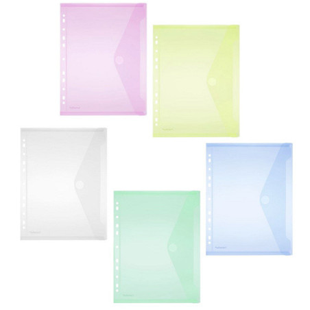 POCHETTE DOCUMENTS FOLDERSYS 10PCS ASS. A4