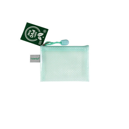 POCHETTE DOCUMENTS TIRETTE FOLDERSYS 97X124 A7 VERT PASTEL