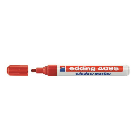 MARQUEUR WINDOW EDDING 4095 2-3MM ROUGE POINTE RONDE