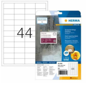 ETIQUETTE HERMA A4 48,3X25,4MM 10FLS RESISTANTE