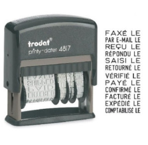 TAMPON TRODAT DATEUR 4817 3,8MM MULTIFORM.FRANC.