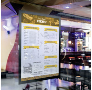 PORTE-AFFICHE DURABLE DURAFRAME SUN A3 NOIR