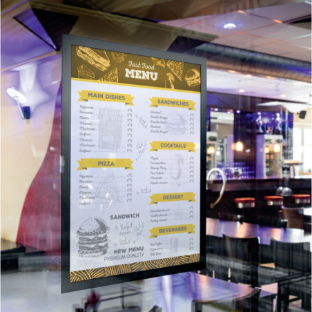 PORTE-AFFICHE DURABLE DURAFRAME SUN A3 NOIR