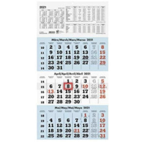 CALENDRIER 3 MOIS N°958 29,5X60CM.