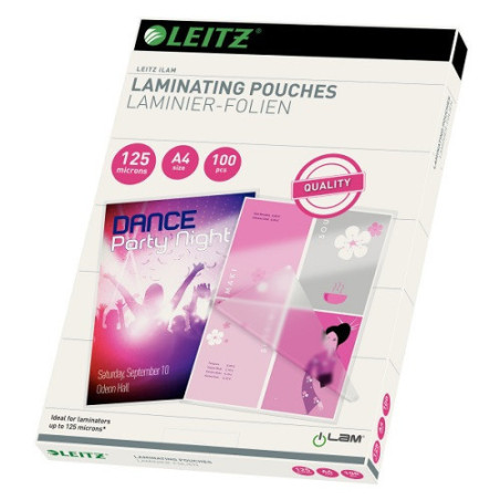 POCH. A LAMINER LEITZ 216X303(A4) 125µ 100PCS