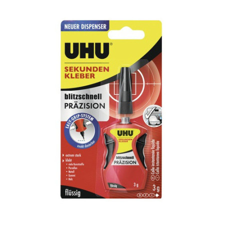 COLLE UHU RAPIDE 3G PRAZISION BLISTER