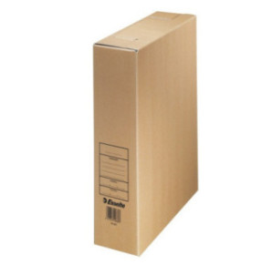 BOITE ARCHIVES ESSELTE DOS 8CM BRUN