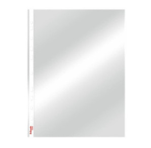 HOUSSE A4 TRANSP. ESSELTE CRISTAL 55MY 100PCS