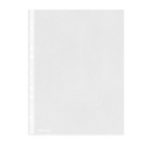 HOUSSE A4 TRANSP. ESSELTE GRAINEE 43MY 100PCS