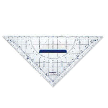 EQUERRE STAEDTLER 22CM AVEC BOUTON