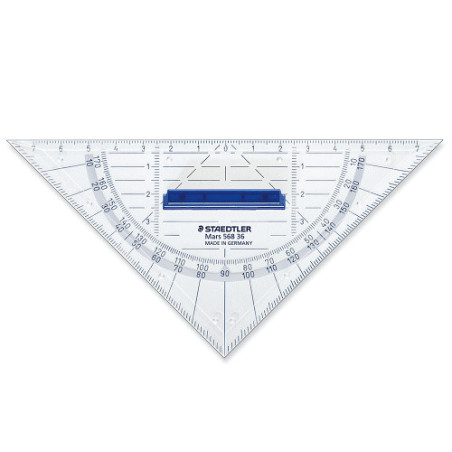 EQUERRE STAEDTLER 16CM AVEC BOUTON